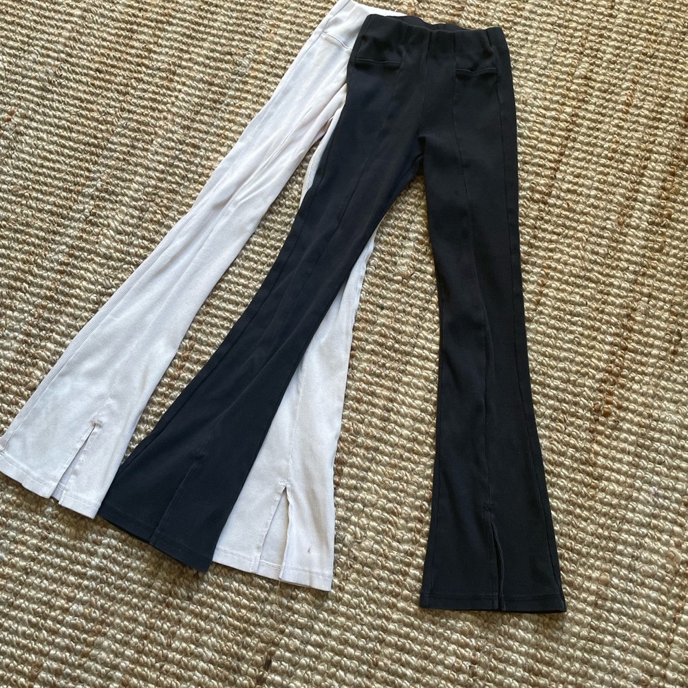 Zara Flared Ribbed Leggings Bundle